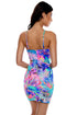 Luli Fama Jungle Fever Drawstring Halter Bodycon Cut Out Dress